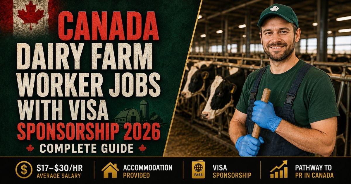 Canada Dairy Farm Worker Jobs With Visa Sponsorship 2026 Complete Guide