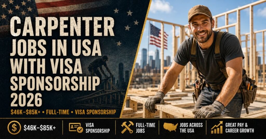 Carpenter Jobs in USA with Visa Sponsorship Complete Guide 2026