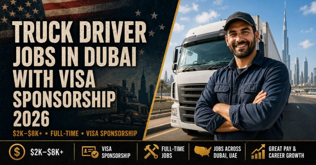 Truck Driver Jobs in Dubai With Visa Sponsorship in 2026
